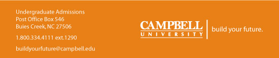 Campbell University Admissions Contact Information